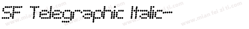SF Telegraphic Italic字体转换